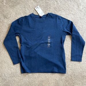 * Brand New With Tag * Uniqlo kids full sleeves t-shirt blue size 7-8